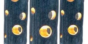 Ebony Green Natural Stone Lamp