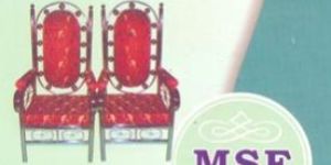 Steel Two Seater Sofa