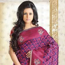 Embroidered Pashmina Saree