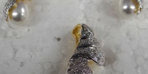 American Diamond Pendant Set