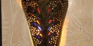 Moorish Brass Wall Mounted Lamps