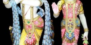 Marble Radha Krishna Statues