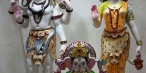 Marble Shiva Parvati Statues