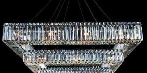 SQUARE CRYSTAL CHANDELIERS
