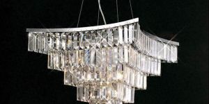 Square Crystal Pendant Chandelier