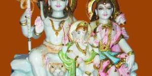 Marble Shiv Parivar Statue