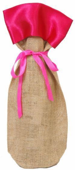 Jute Bag, Satin Wine Bag