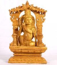 Wooden Krishna Statue