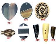 Finished Horn Buttons