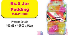 RS. 5 PUDDING JAR (40 PCS)