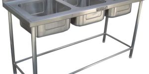 Three Sink Dish Wash Unit