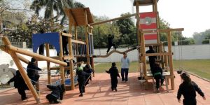 Outdoor Playground Rubber Flooring