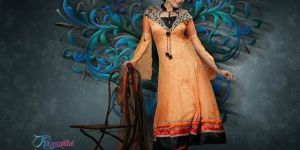 Rangmanch 2006 Velvet Flocked Anarkali Suit