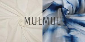 Polyester Mulmul Dyed And Printed Fabric