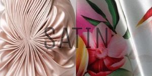 Polyester Satin Dyed And Printed Fabric