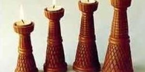 Terracotta Candle Stand