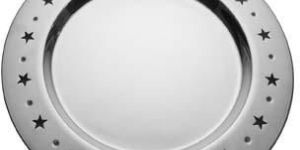 Stainless Steel Star Dot Charger Plate