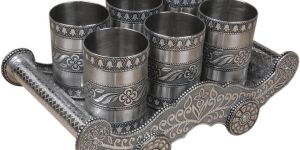 Oxdize Rajvadi 6 Glass Tray