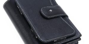 JL Collections Unisex Black Ten in One Utility Travel Wallet - JL_TW_3271