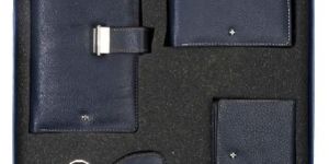 JL Collections Women Navy Blue Leather Gift Sets