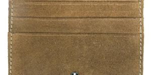 JL Collections Unisex Brown Leather Card Holder (3 Card Slots) - JL_CC_3116_B