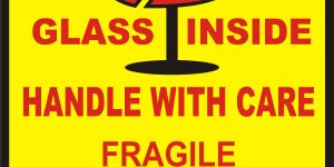 HANDLE WITH CARE STICKER
