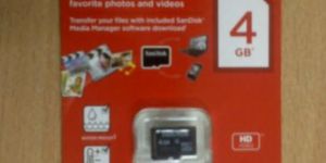 Sandisk 4gb Micro SD Card Retail Packing