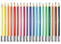 Colour Pencils Erasers