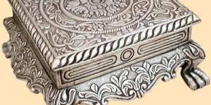 Silver Foot Stool - 001