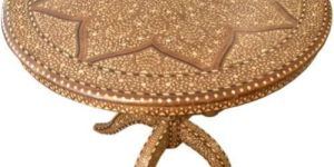 Bone Inlay Round Table