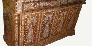 Bone Inlay Drawer Chest