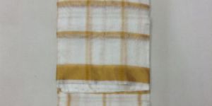 Pure Silk Check Saree