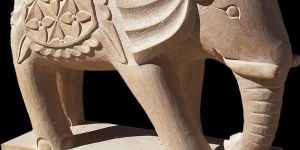 Marble Elephant Statue