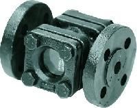 Double Window Sight Glass Flow Indicator