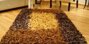 Leather Shaggy Rugs