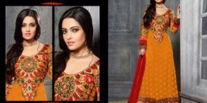 Sharara - Premium Designer Semi Stitched Long Semi Anarkali Suits
