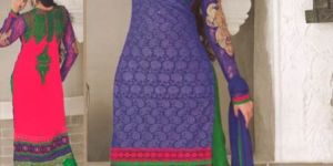 Shiffli Work Designer Georgette Dress Materials