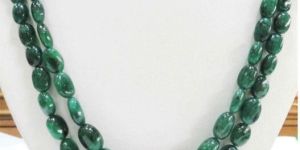 Emerald Tumbled Necklace