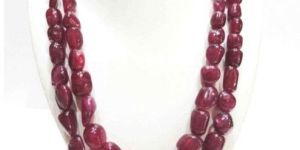 Ruby Tumbled Necklace