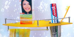 Single Railing Corner Shelf