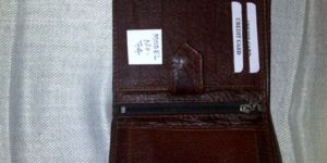 Leather Three Fold Wallets