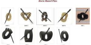 Horn Shawl Pins