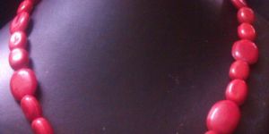 Stunning Genuine Red Beaded Set