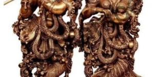 Brass Radha Krishna Statue