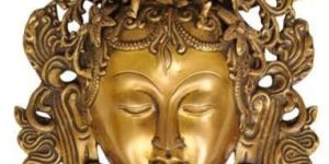 Brass Tara Devi Face Wall Hangings