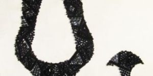 Hand Embroidered Shoe Upper Fabric