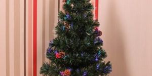 Green Fibre Optic Christmas Tree