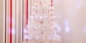 White Fibre Optic Christmas Tree