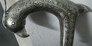 Peacock Shaped Walking Stick Head