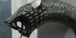 Tiger Shaped Walking Stick Head